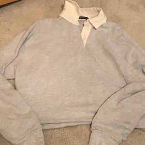 Brandy Melville Cropped collared sweater